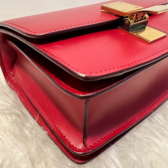 Celine Small Red Classic Box Bag - Picture 6 of 13